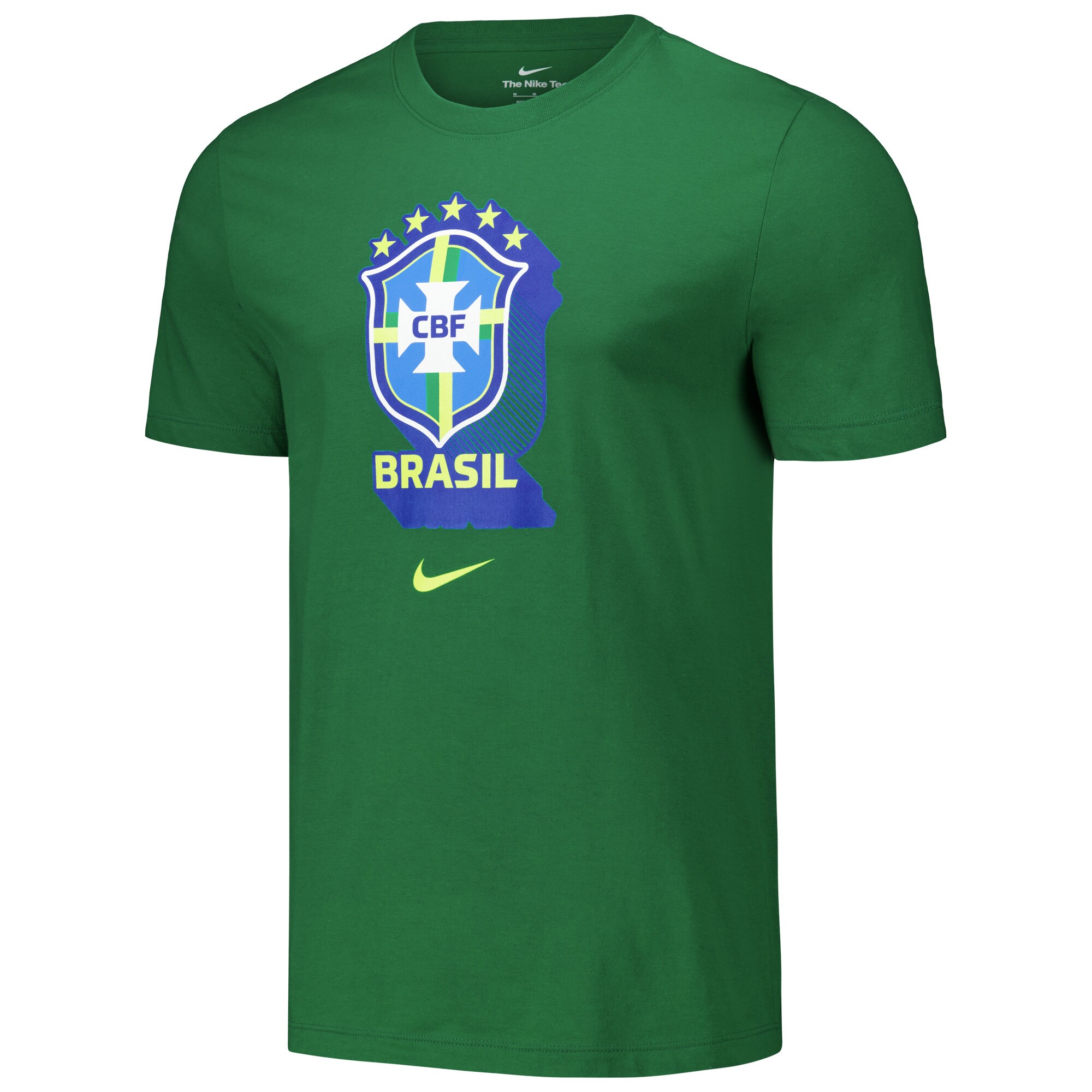 brazil national team nike crest core t-shirt – green Collection | Australia Football Jerseys And World Cup Kits