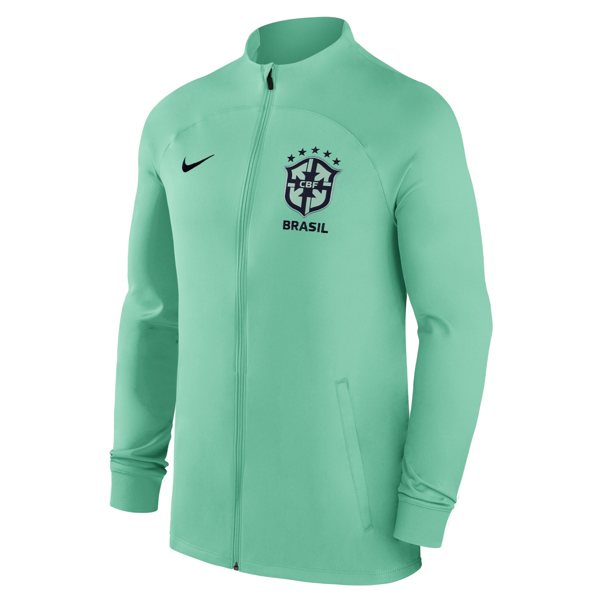 brazil national team nike strike raglan full-zip performance track jacket – green Collection | Australia Football Jerseys And World Cup Kits