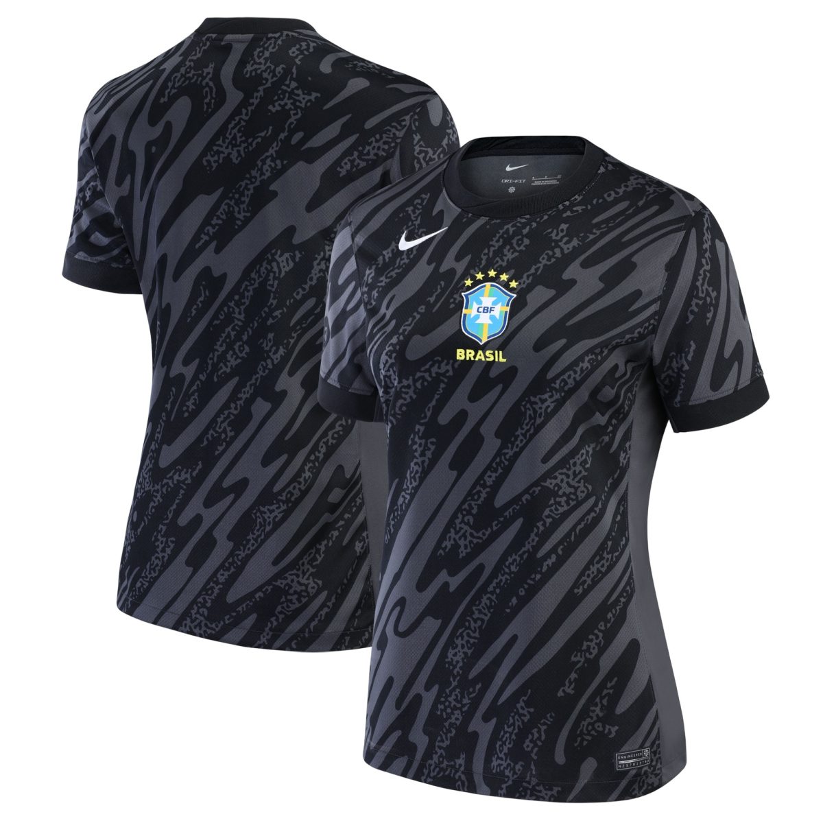 brazil national team nike womens 2024 goalkeeper replica stadium jersey – anthracite Collection | Australia Football Jerseys And World Cup Kits