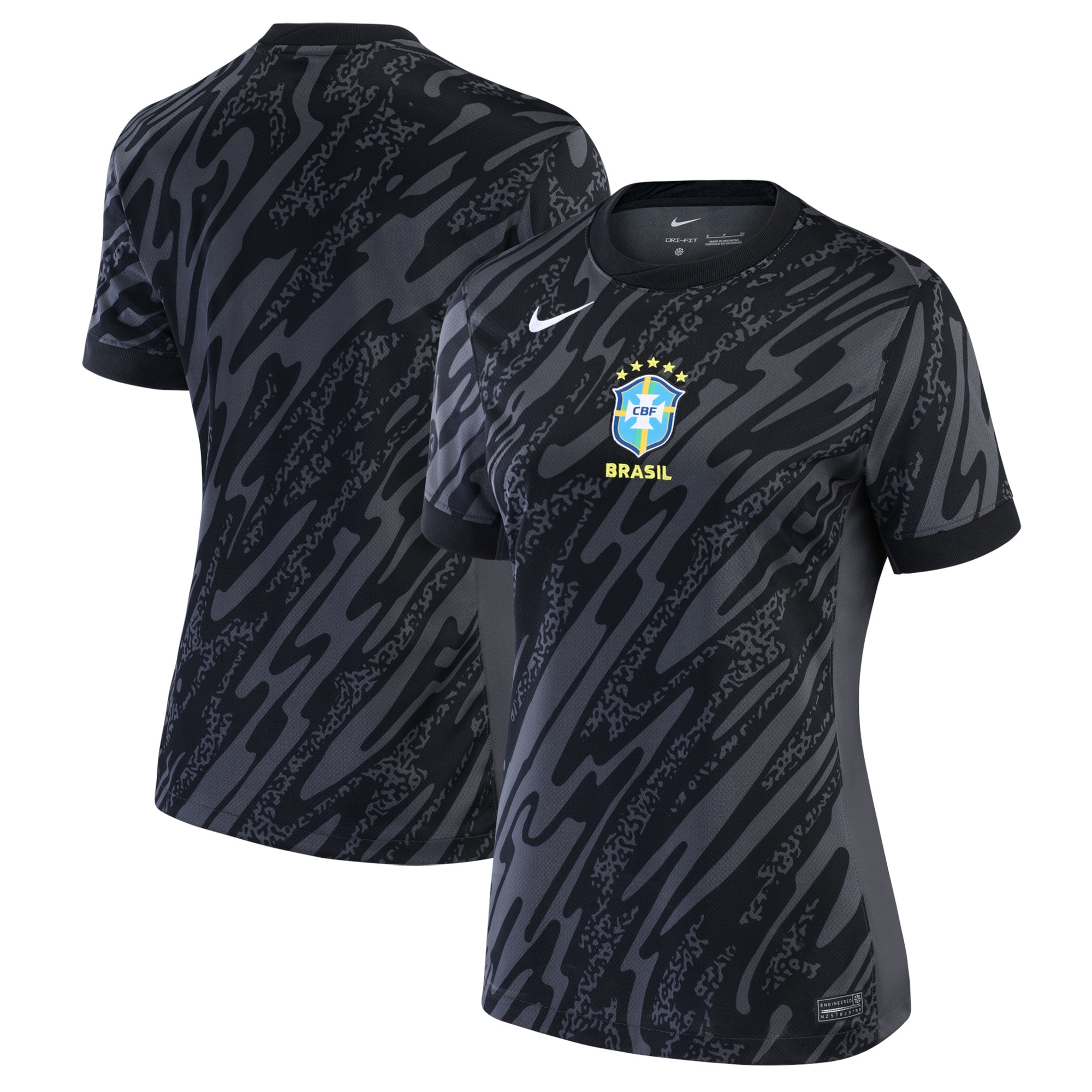 brazil national team nike womens 2024 goalkeeper replica stadium jersey – anthracite Collection | Australia Football Jerseys And World Cup Kits