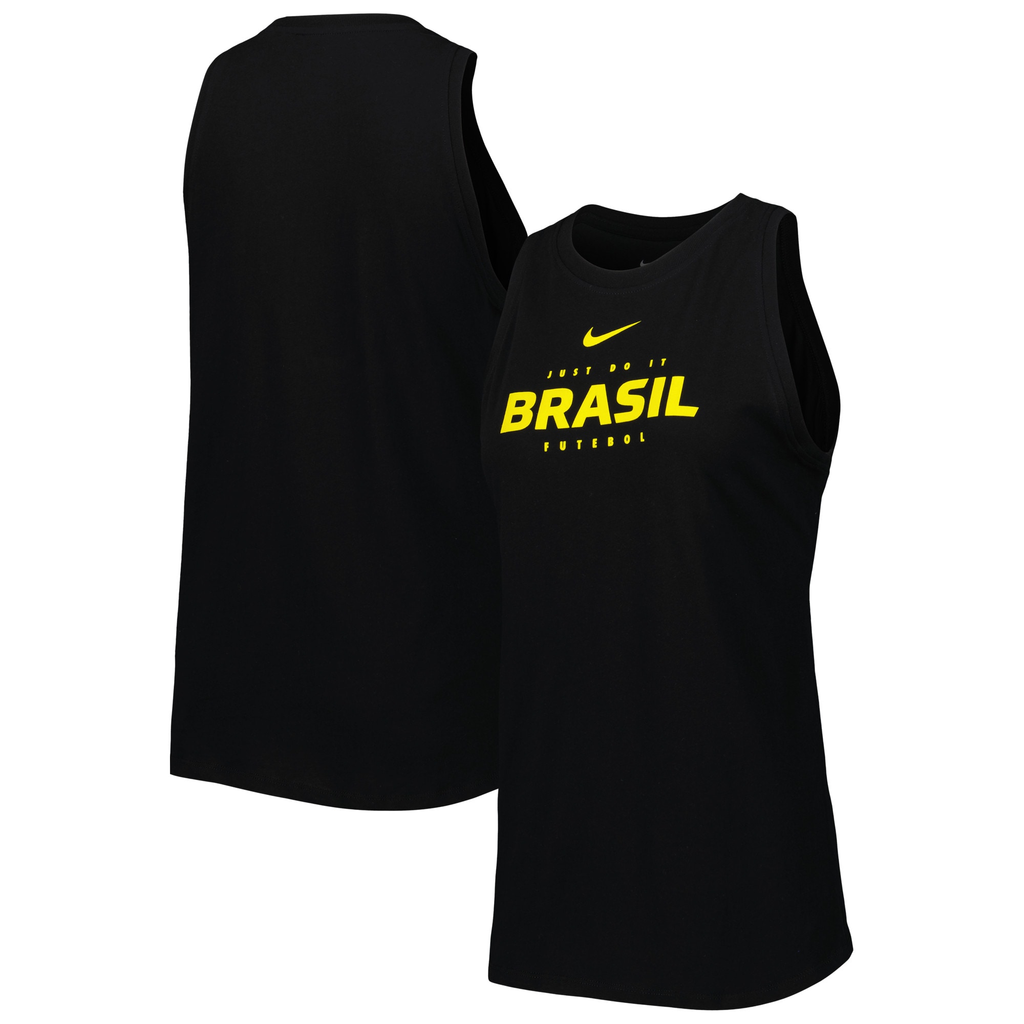 brazil national team nike womens lockup tomboy performance tank top – black Collection | Australia Football Jerseys And World Cup Kits