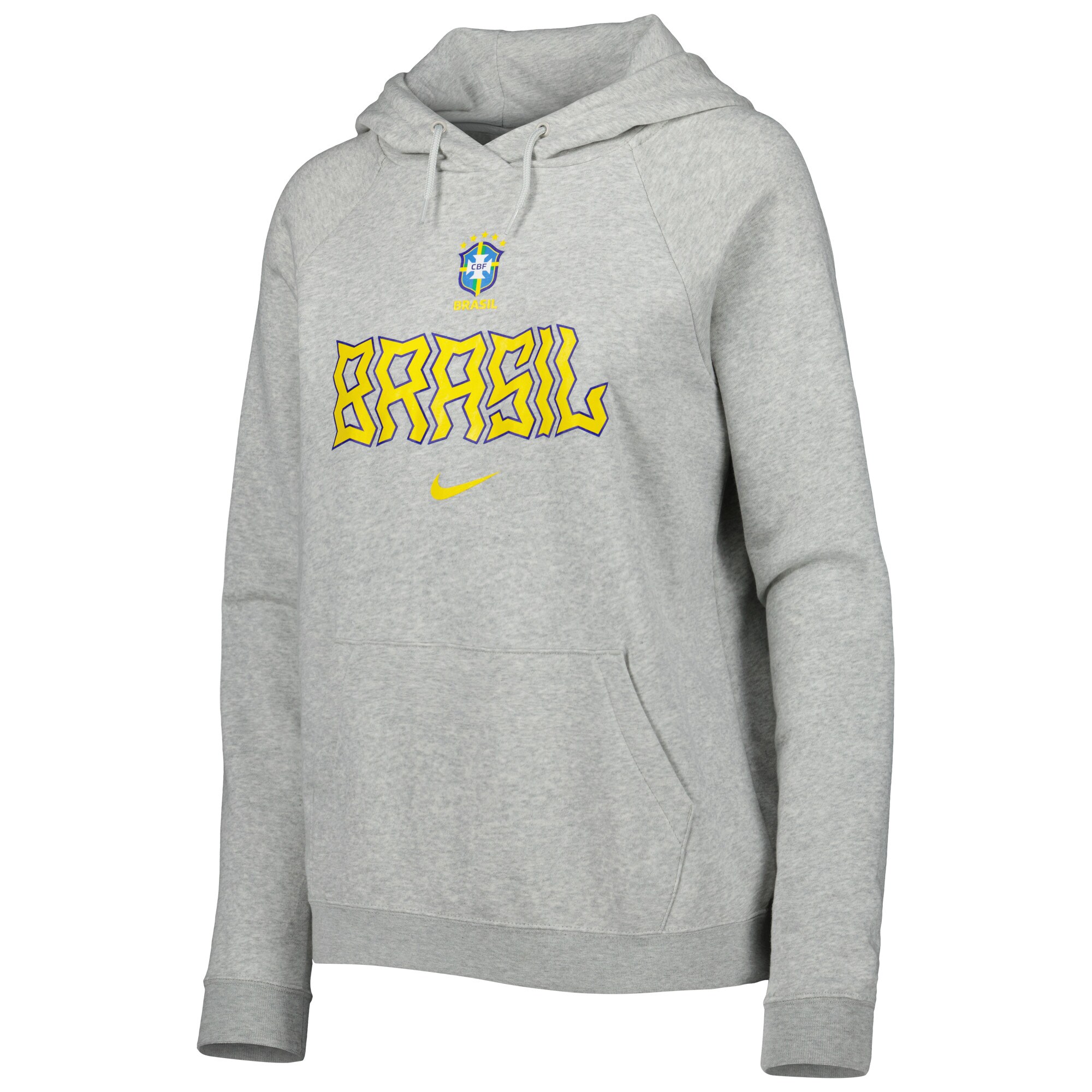 brazil national team nike womens lockup varsity fleece raglan pullover hoodie – heather gray Collection | Australia Football Jerseys And World Cup Kits