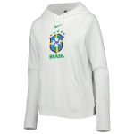brazil national team nike womens varsity raglan tri-blend pullover hoodie – white Collection | Australia Football Jerseys And World Cup Kits