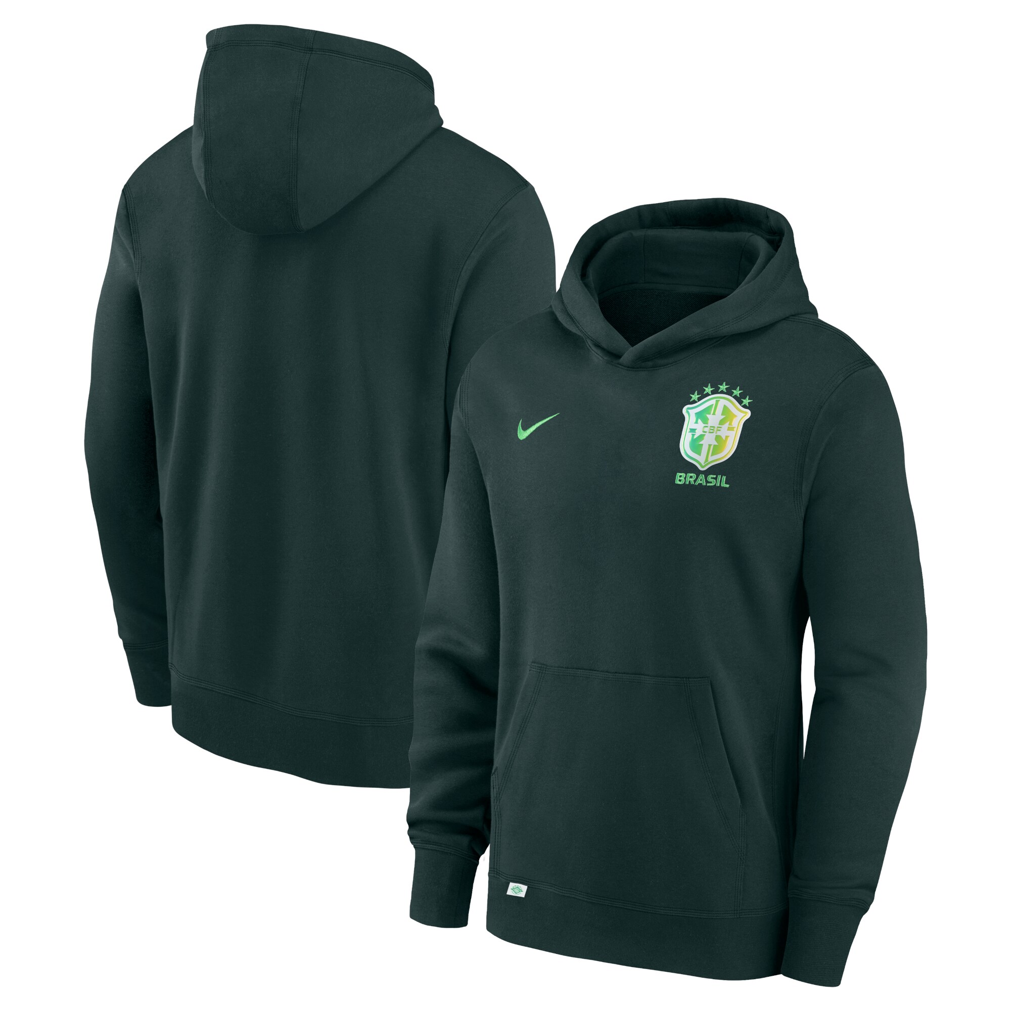brazil national team nike youth club fleece pullover hoodie – green Collection | Australia Football Jerseys And World Cup Kits