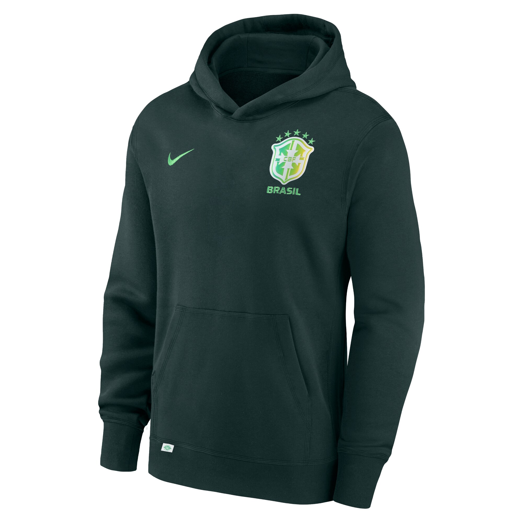 brazil national team nike youth club fleece pullover hoodie – green Collection | Australia Football Jerseys And World Cup Kits
