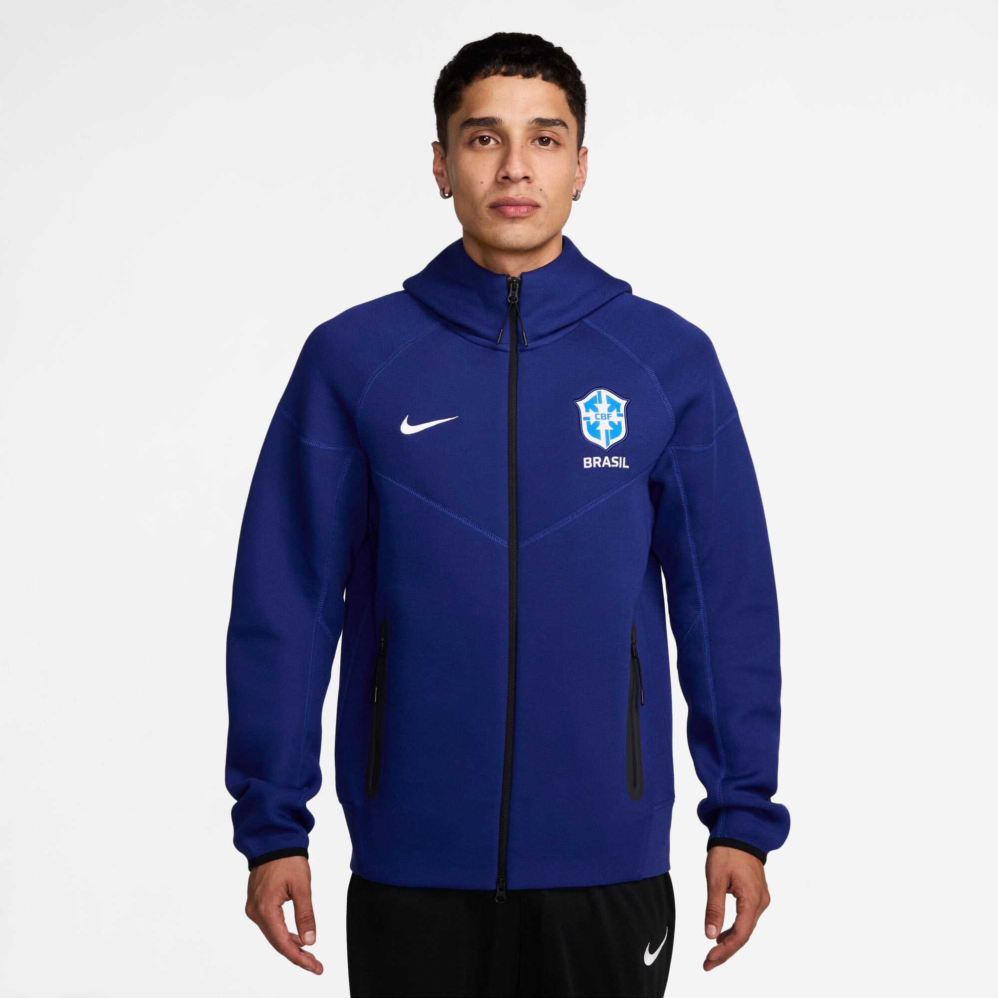 brazil womens national team nike tech fleece full-zip hoodie – royal Collection | Australia Football Jerseys And World Cup Kits