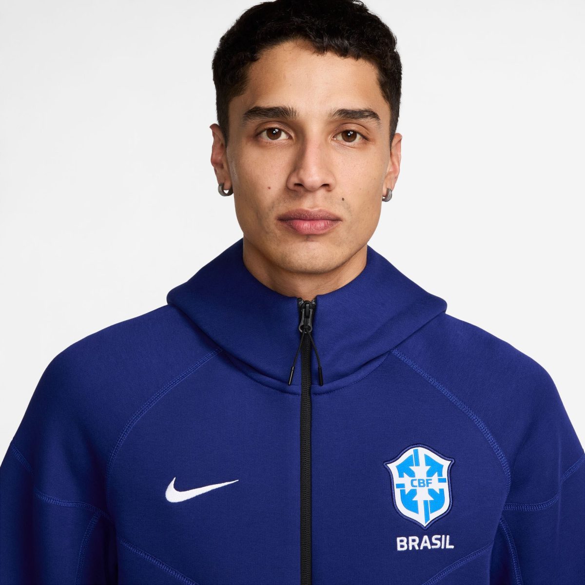 brazil womens national team nike tech fleece full-zip hoodie – royal Collection | Australia Football Jerseys And World Cup Kits