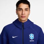 brazil womens national team nike tech fleece full-zip hoodie – royal Collection | Australia Football Jerseys And World Cup Kits