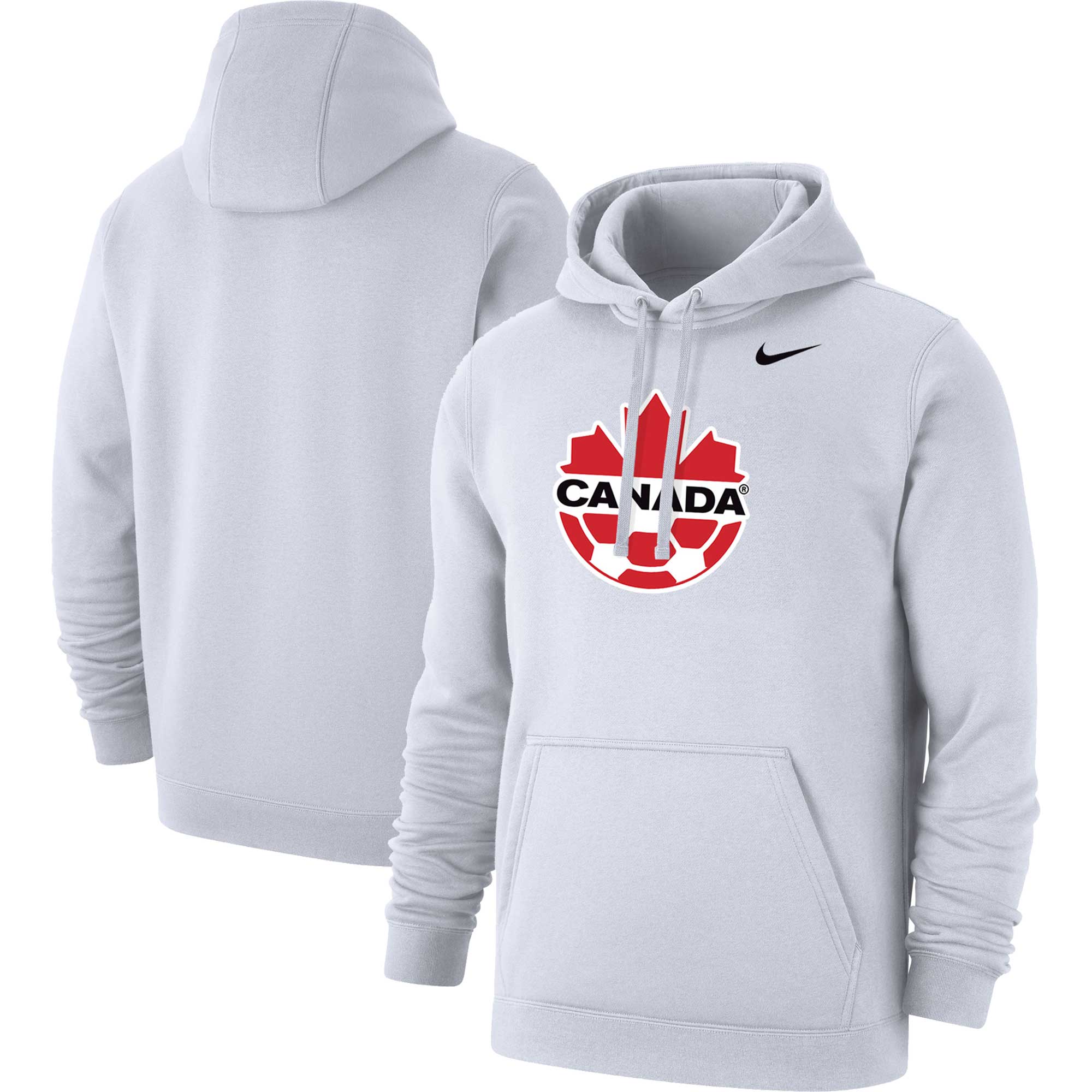 canada soccer nike club primary pullover hoodie – white Collection | Australia Football Jerseys And World Cup Kits