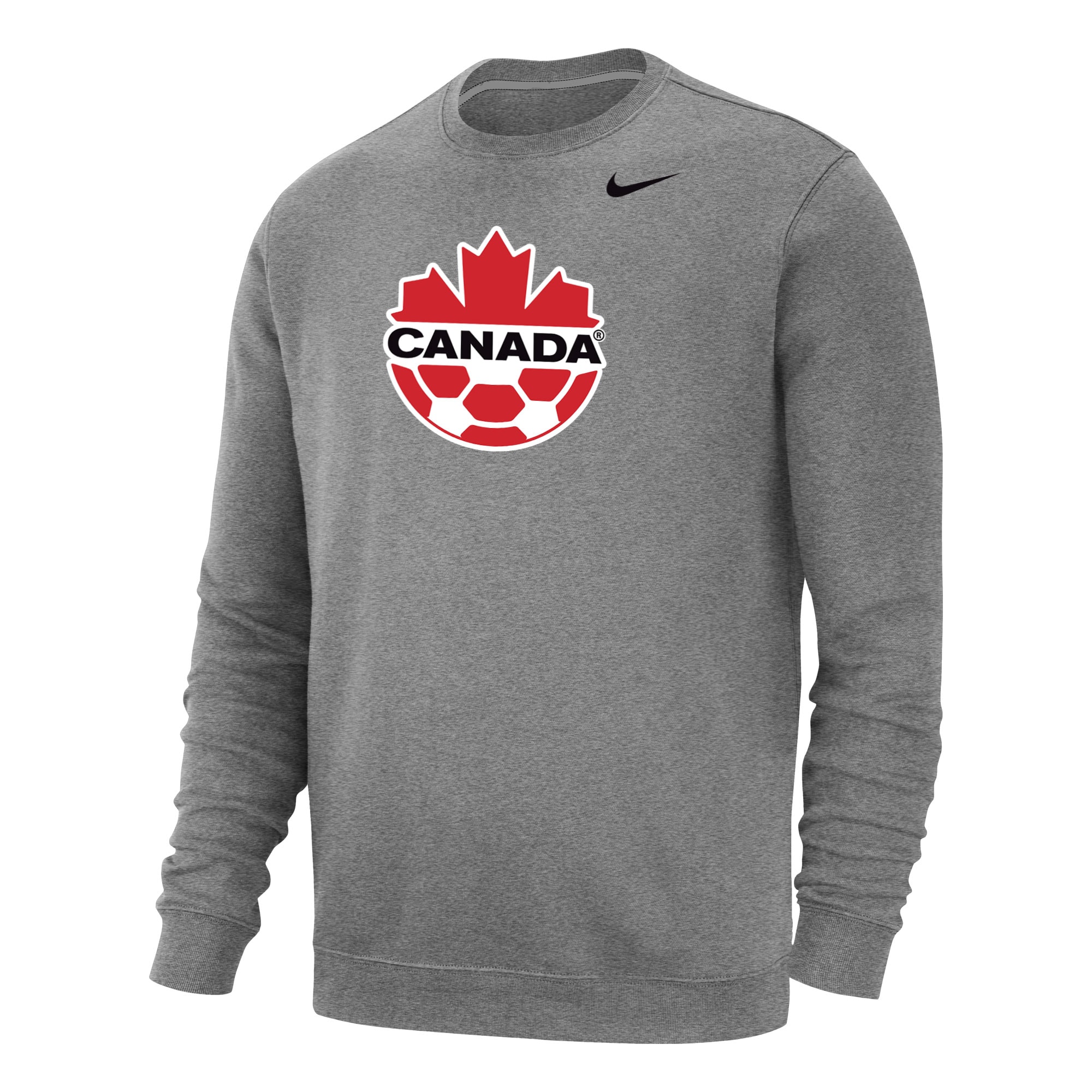 canada soccer nike fleece pullover sweatshirt – heather gray Collection | Australia Football Jerseys And World Cup Kits