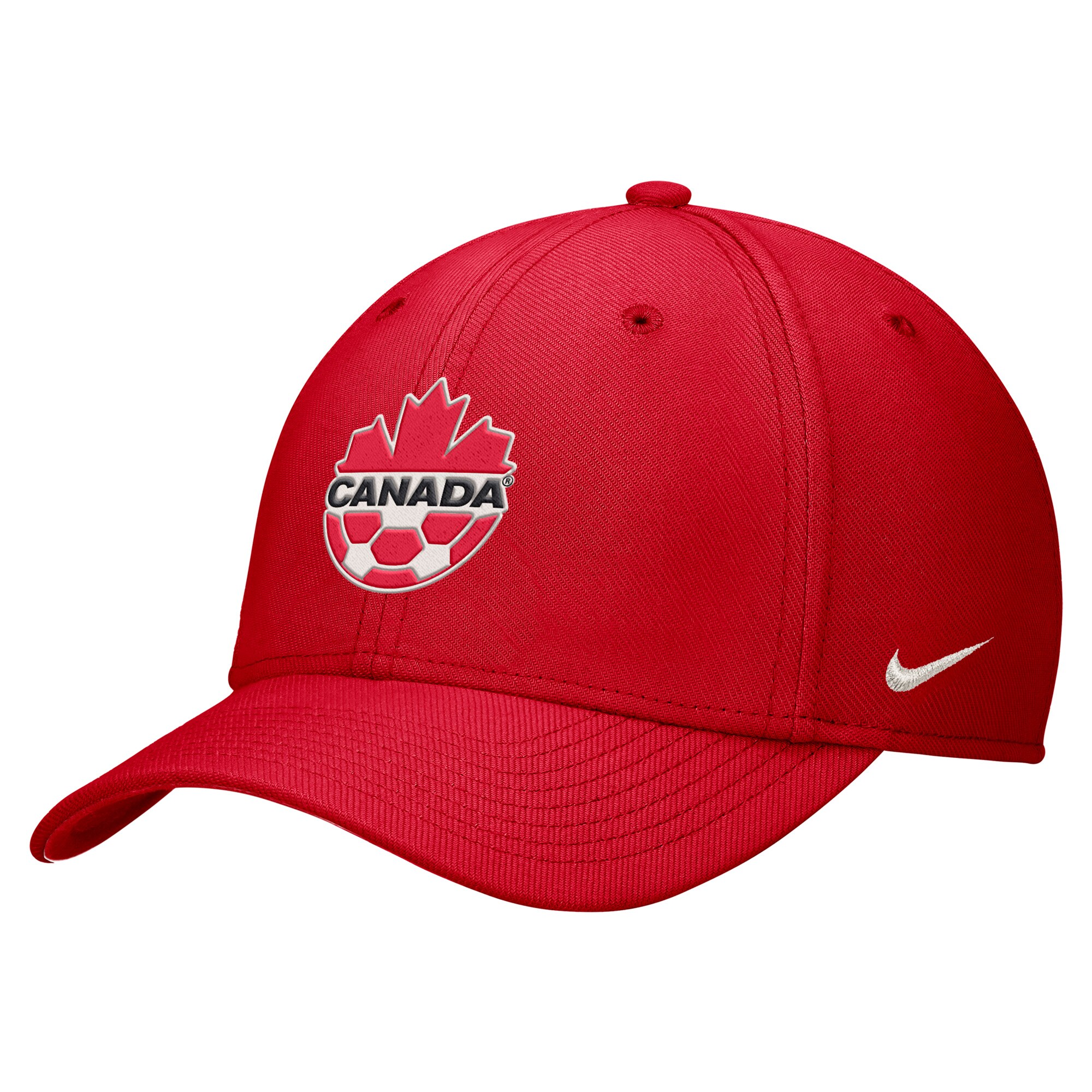 canada soccer nike rise swoosh performance flex hat – red Collection | Australia Football Jerseys And World Cup Kits