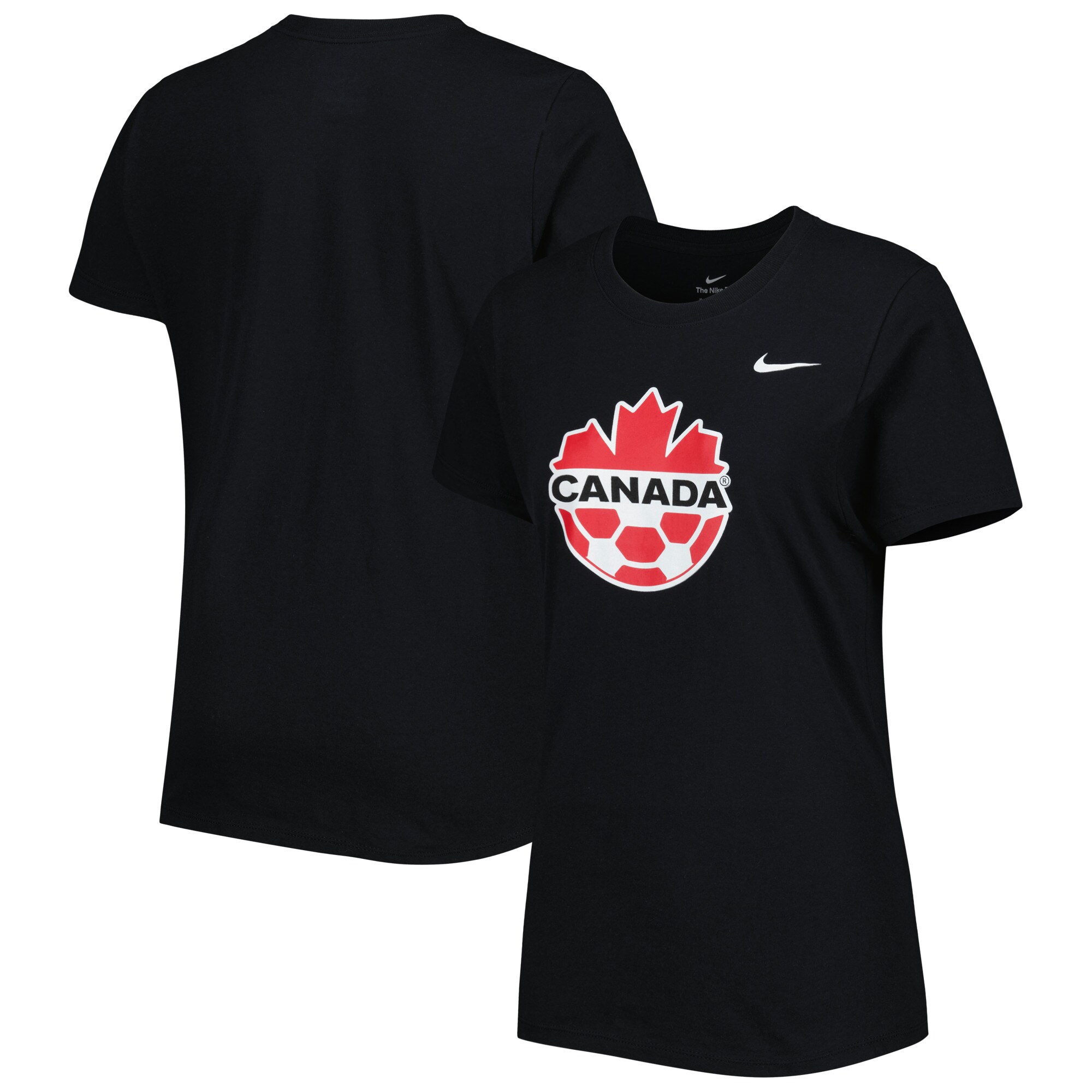 canada soccer nike womens club crest t-shirt – black Collection | Australia Football Jerseys And World Cup Kits