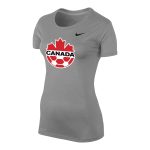 canada soccer nike womens legend performance t-shirt – heather gray Collection | Australia Football Jerseys And World Cup Kits