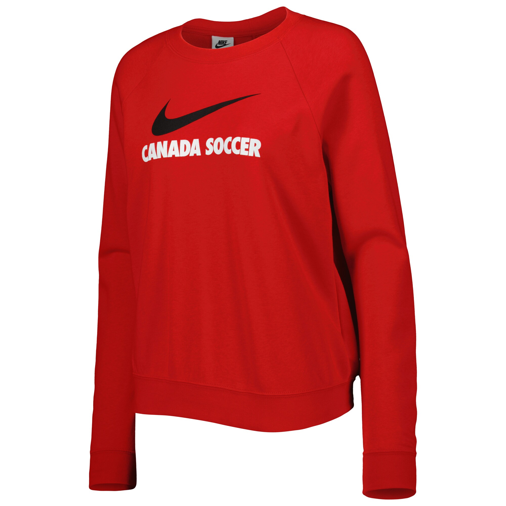 canada soccer nike womens lockup varsity tri-blend raglan pullover sweatshirt – red Collection | Australia Football Jerseys And World Cup Kits