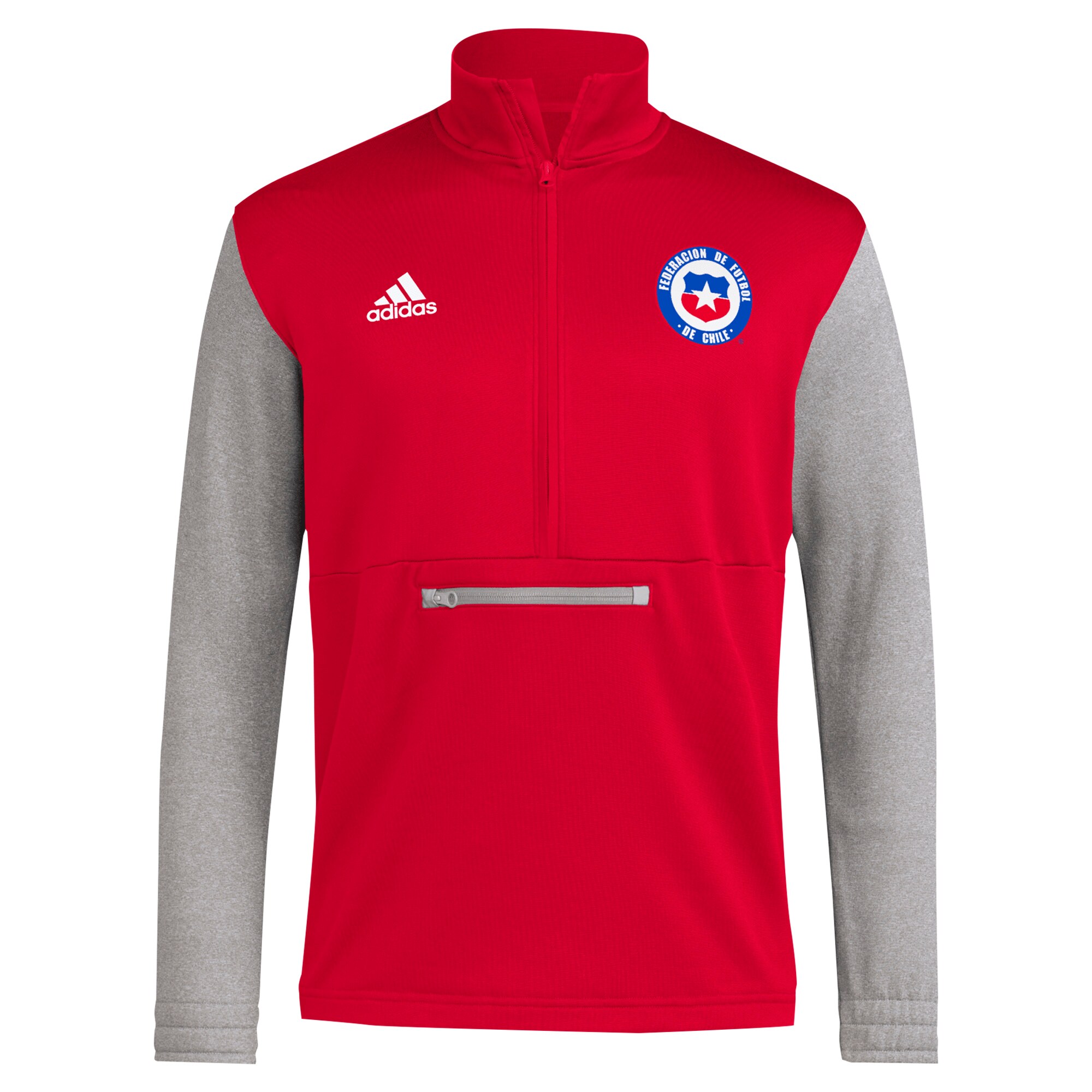 chile national team adidas aeroready half-zip top – red Collection | Australia Football Jerseys And World Cup Kits