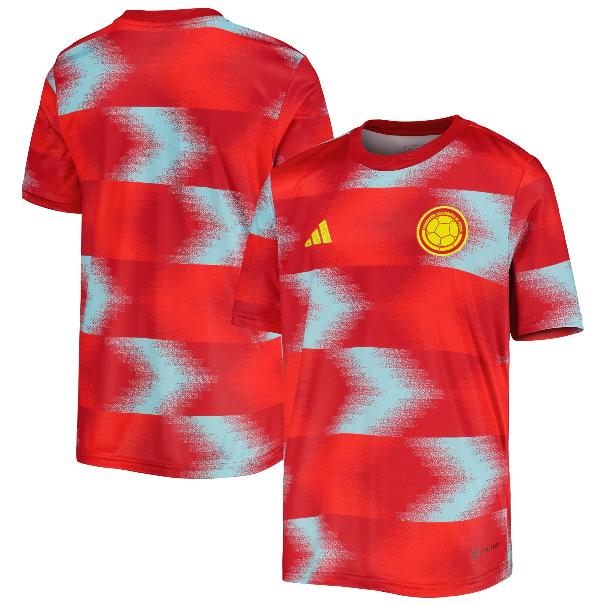 colombia national team adidas youth 202223 away pre-match top – red Collection | Australia Football Jerseys And World Cup Kits