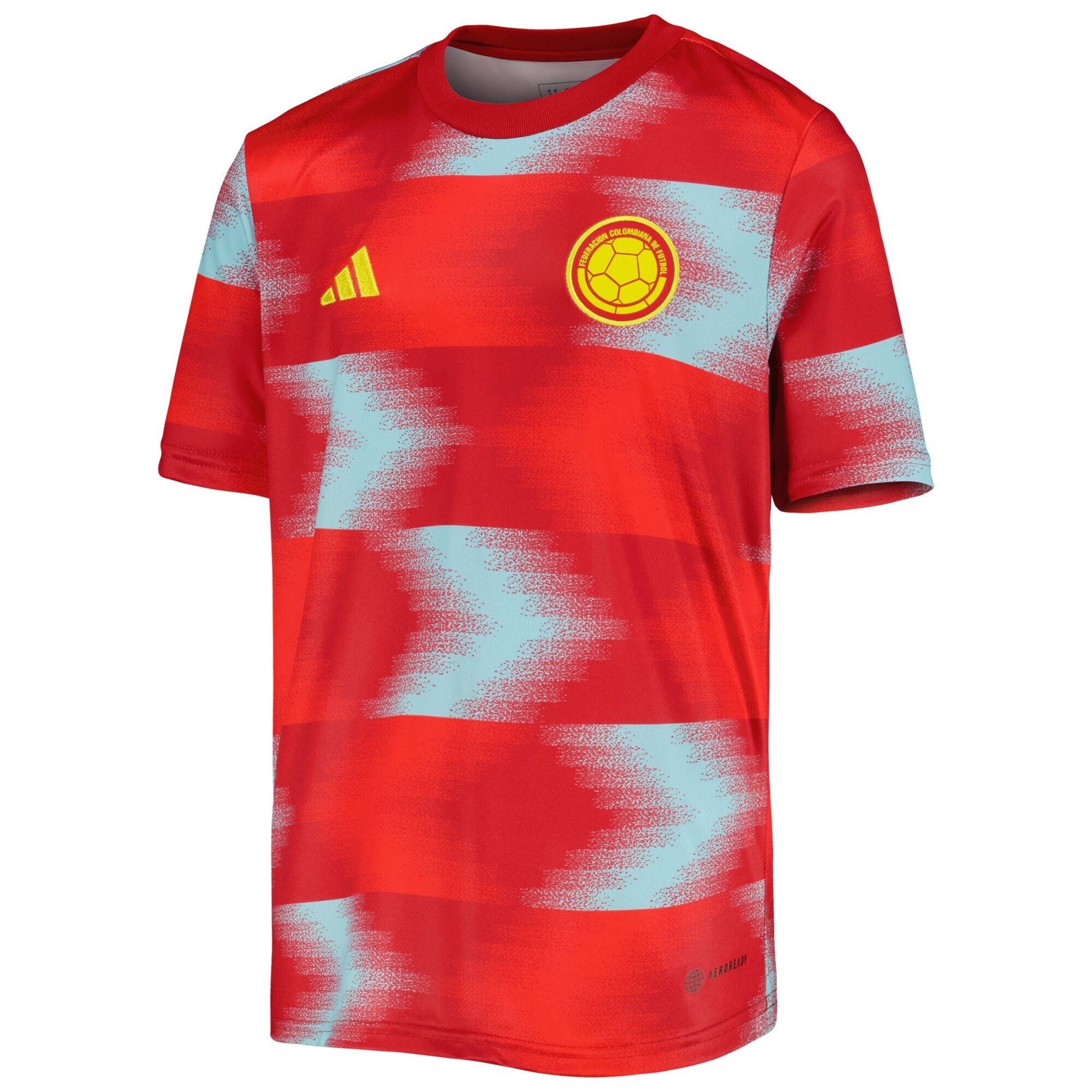 colombia national team adidas youth 202223 away pre-match top – red Collection | Australia Football Jerseys And World Cup Kits