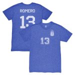 cristian romero argentina national team 1863fc player vintage tri-blend t-shirt – blue Collection | Australia Football Jerseys And World Cup Kits