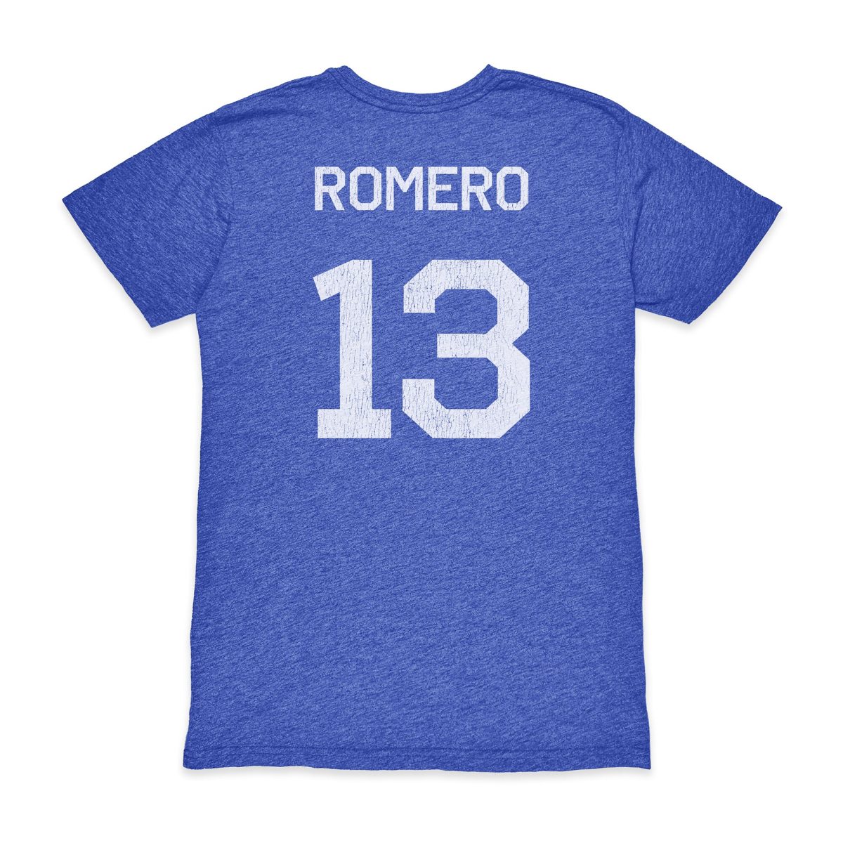 cristian romero argentina national team 1863fc player vintage tri-blend t-shirt – blue Collection | Australia Football Jerseys And World Cup Kits