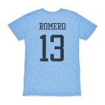 cristian romero argentina national team 1863fc player vintage tri-blend t-shirt – light blue Collection | Australia Football Jerseys And World Cup Kits