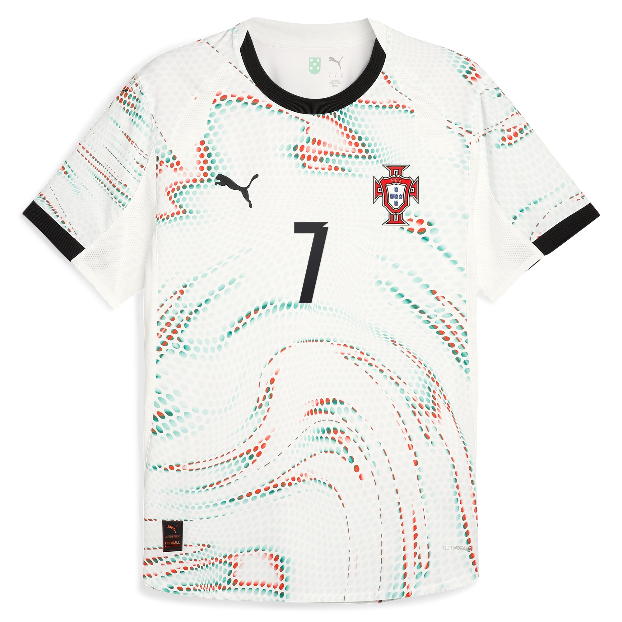 cristiano ronaldo portugal national team puma 2025 away authentic jersey – white Collection | Australia Football Jerseys And World Cup Kits