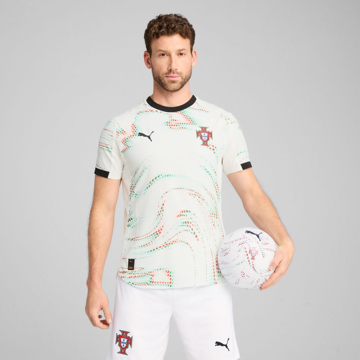 cristiano ronaldo portugal national team puma 2025 away authentic jersey – white Collection | Australia Football Jerseys And World Cup Kits