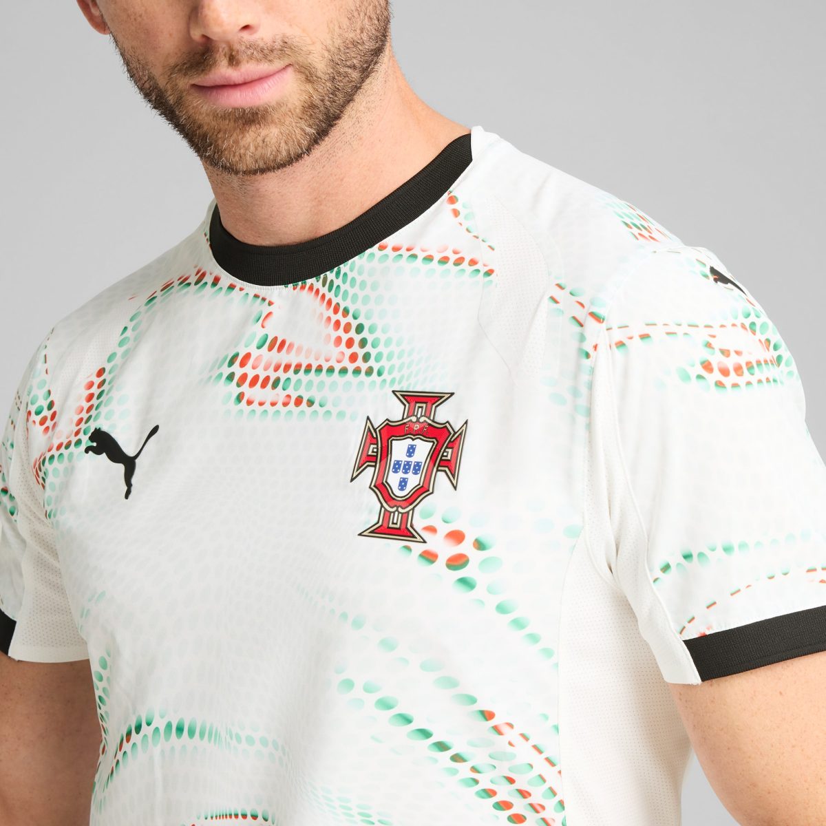 cristiano ronaldo portugal national team puma 2025 away authentic jersey – white Collection | Australia Football Jerseys And World Cup Kits