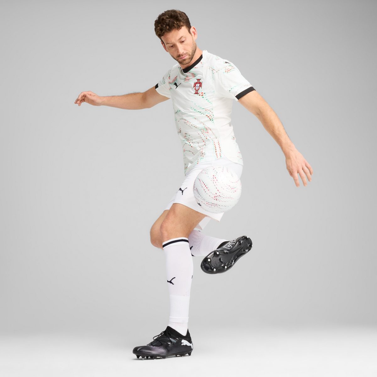 cristiano ronaldo portugal national team puma 2025 away authentic jersey – white Collection | Australia Football Jerseys And World Cup Kits