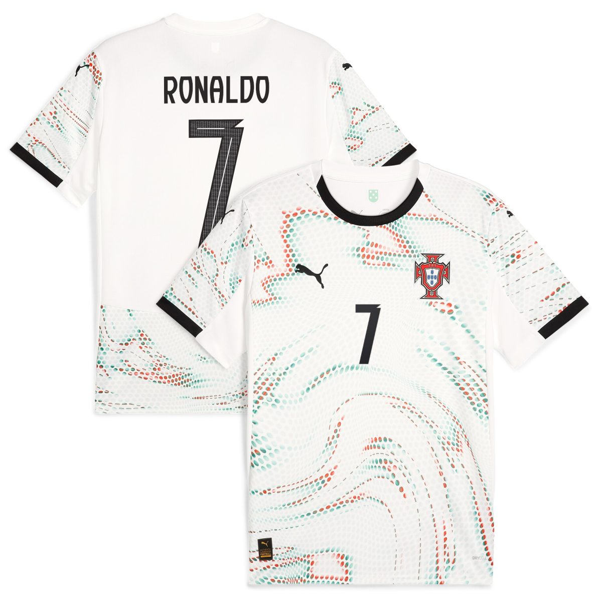 cristiano ronaldo portugal national team puma 2025 away replica jersey – white Collection | Australia Football Jerseys And World Cup Kits