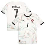 cristiano ronaldo portugal national team puma 2025 away replica jersey – white Collection | Australia Football Jerseys And World Cup Kits