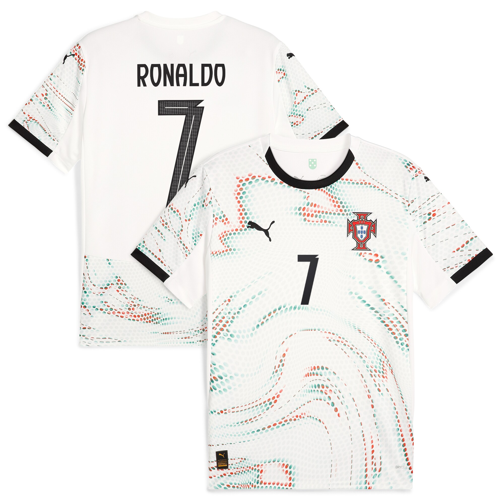 cristiano ronaldo portugal national team puma 2025 away replica jersey – white Collection | Australia Football Jerseys And World Cup Kits