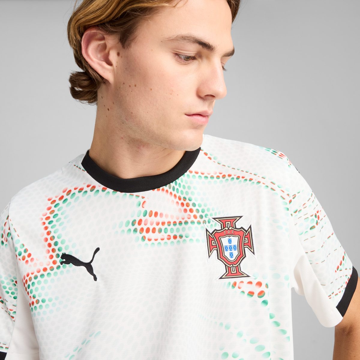 cristiano ronaldo portugal national team puma 2025 away replica jersey – white Collection | Australia Football Jerseys And World Cup Kits