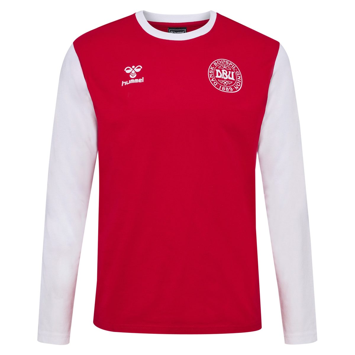denmark national team block long sleeve t-shirt – red Collection | Australia Football Jerseys And World Cup Kits