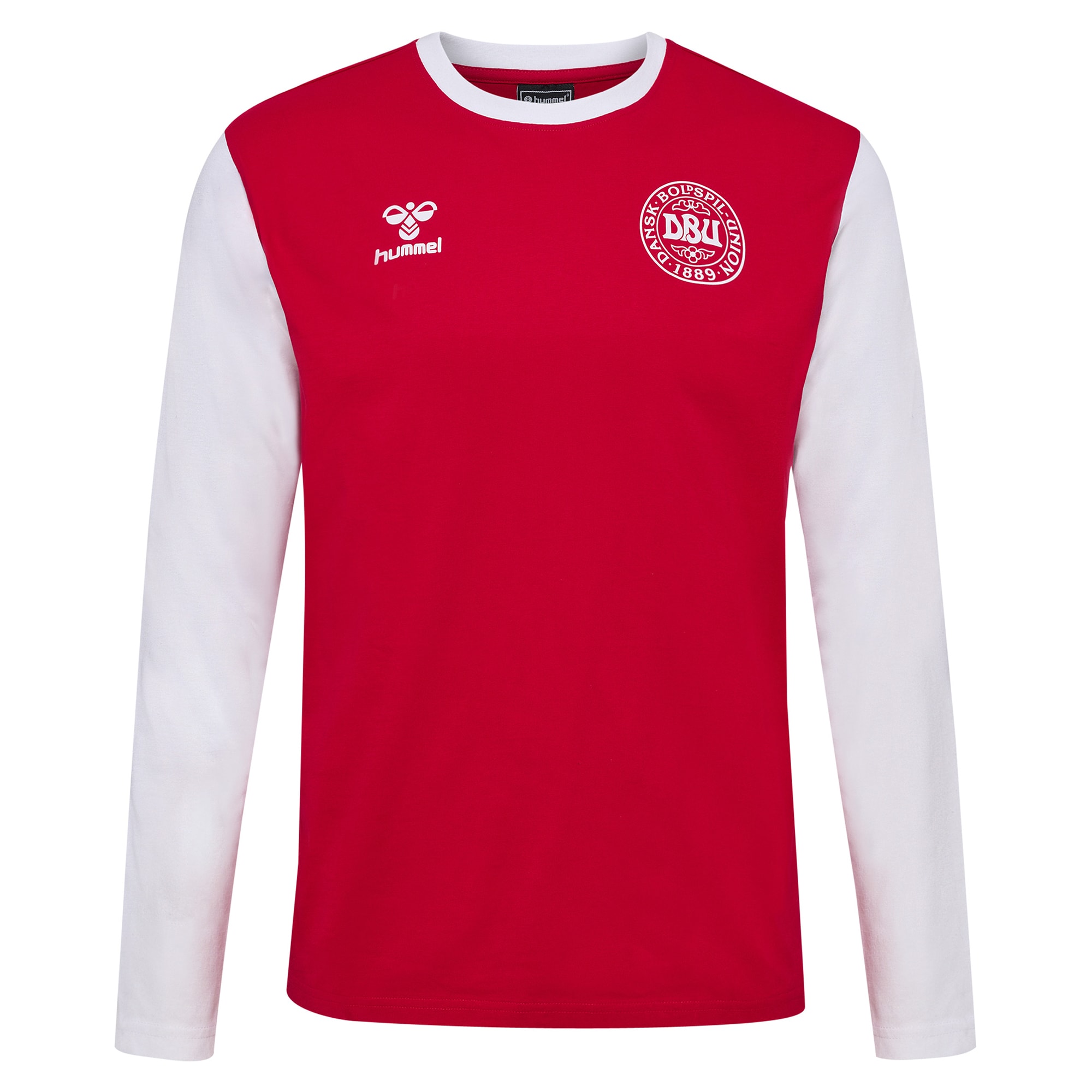 denmark national team block long sleeve t-shirt – red Collection | Australia Football Jerseys And World Cup Kits