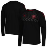 denmark national team fan raglan long sleeve t-shirt – black Collection | Australia Football Jerseys And World Cup Kits