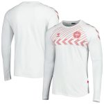 denmark national team fan raglan long sleeve t-shirt – white Collection | Australia Football Jerseys And World Cup Kits