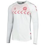 denmark national team fan raglan long sleeve t-shirt – white Collection | Australia Football Jerseys And World Cup Kits