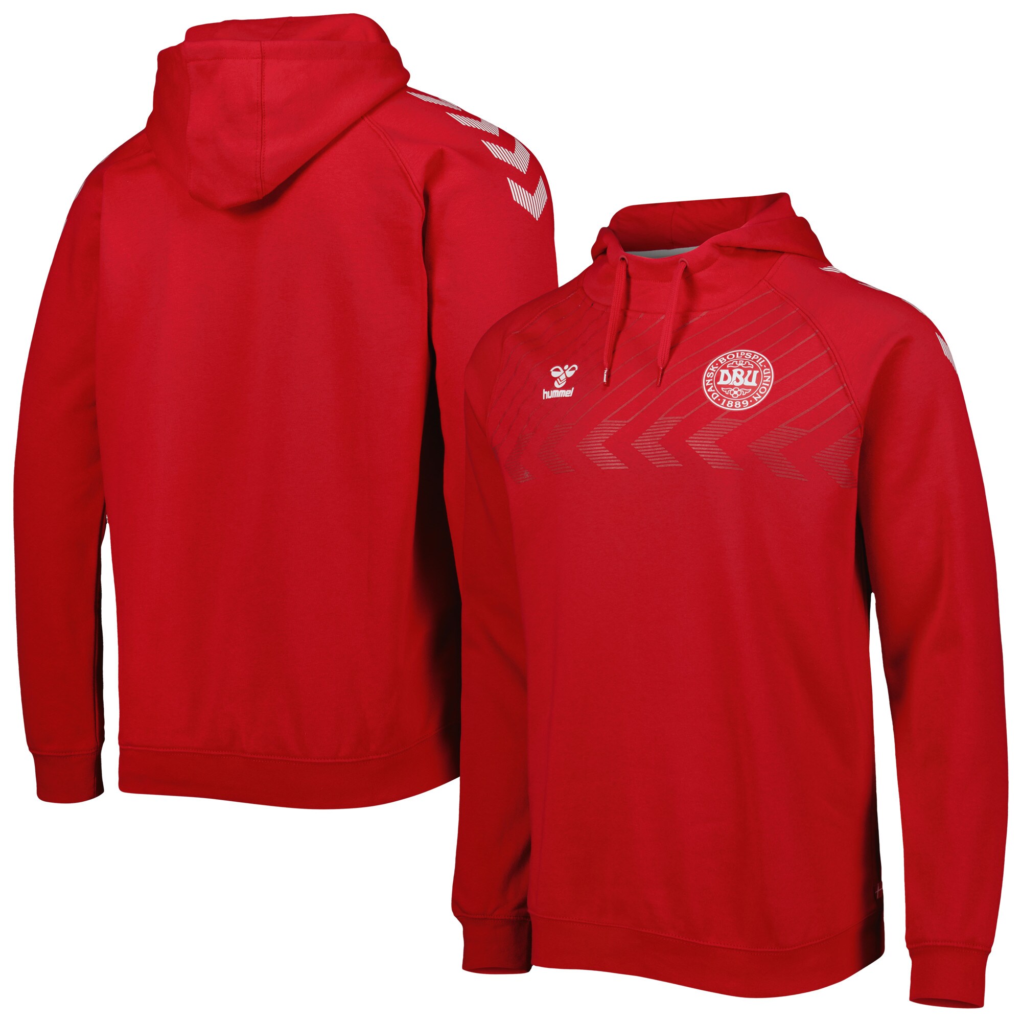 denmark national team fan raglan pullover hoodie – red Collection | Australia Football Jerseys And World Cup Kits