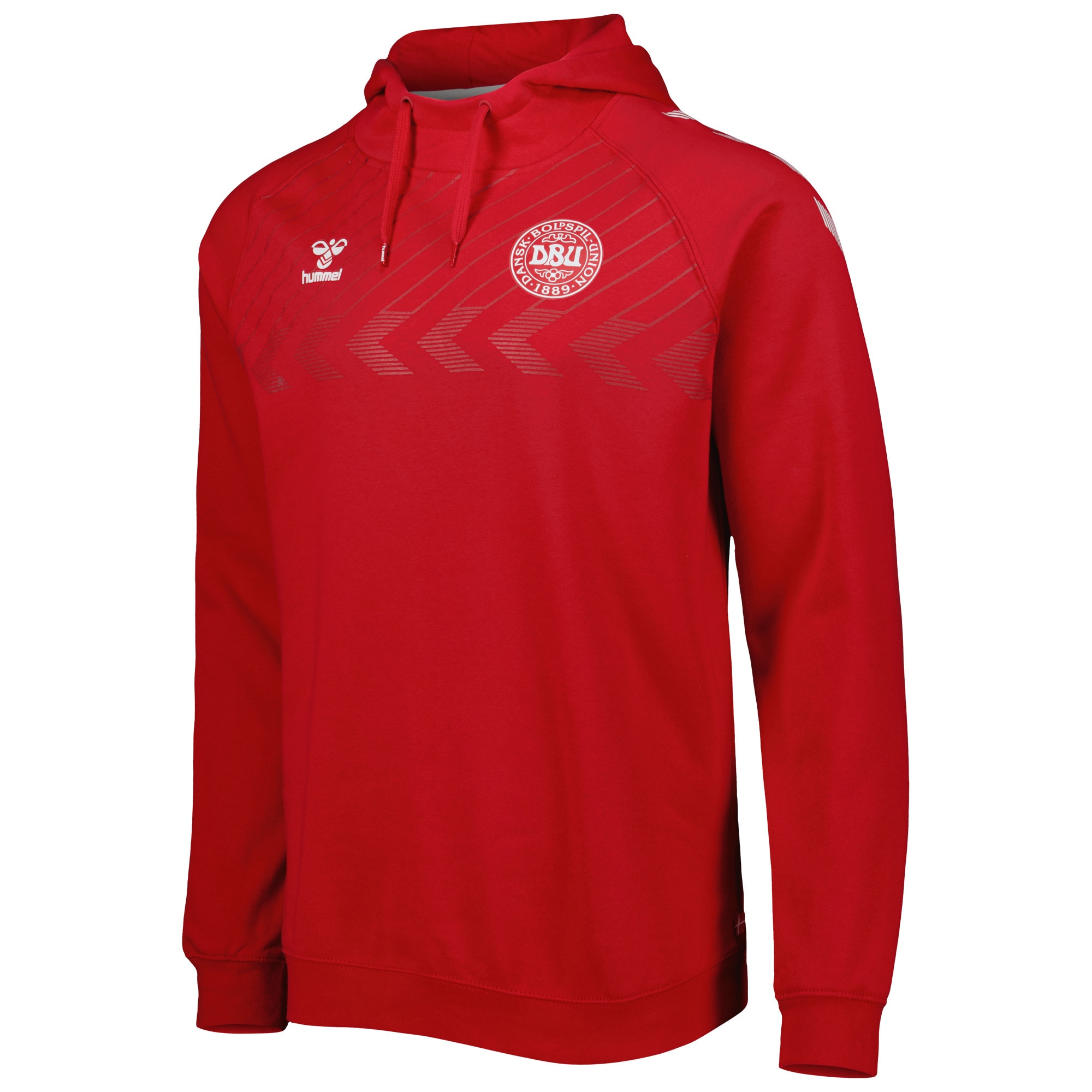 denmark national team fan raglan pullover hoodie – red Collection | Australia Football Jerseys And World Cup Kits