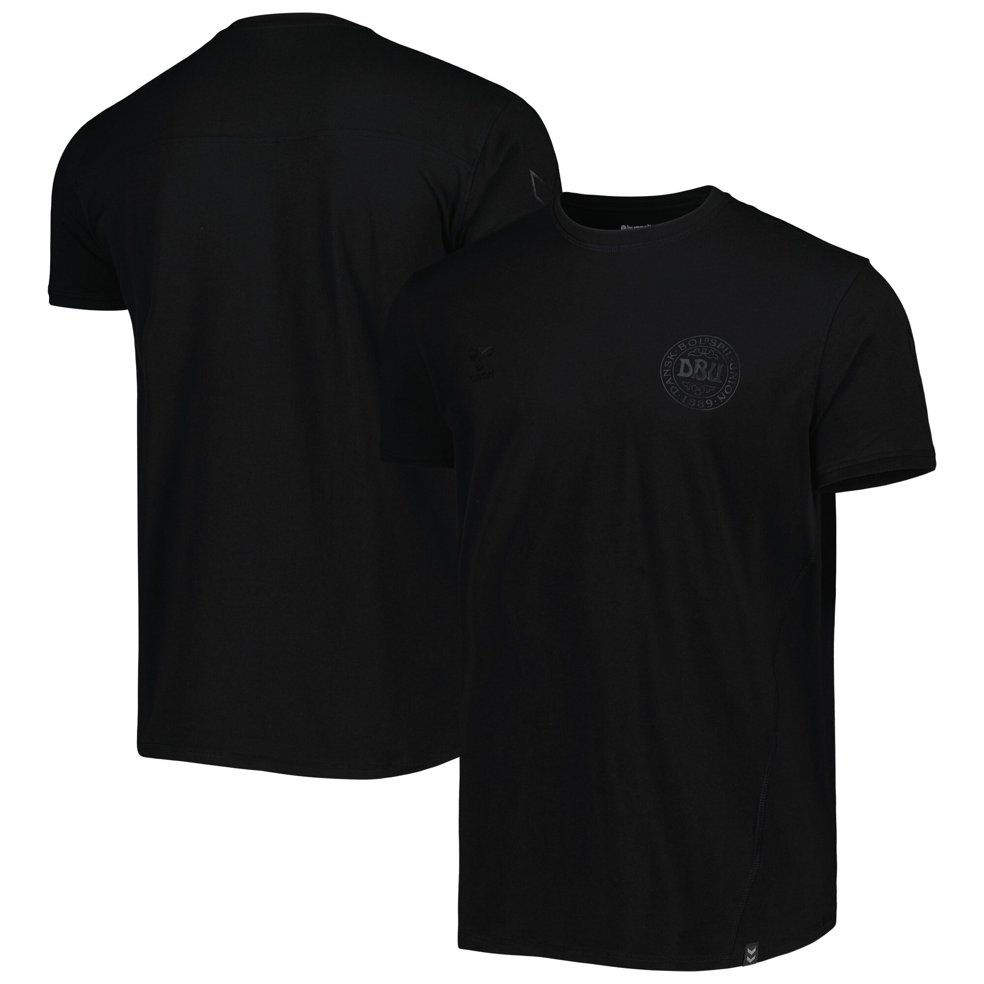 denmark national team fan travel t-shirt – black Collection | Australia Football Jerseys And World Cup Kits