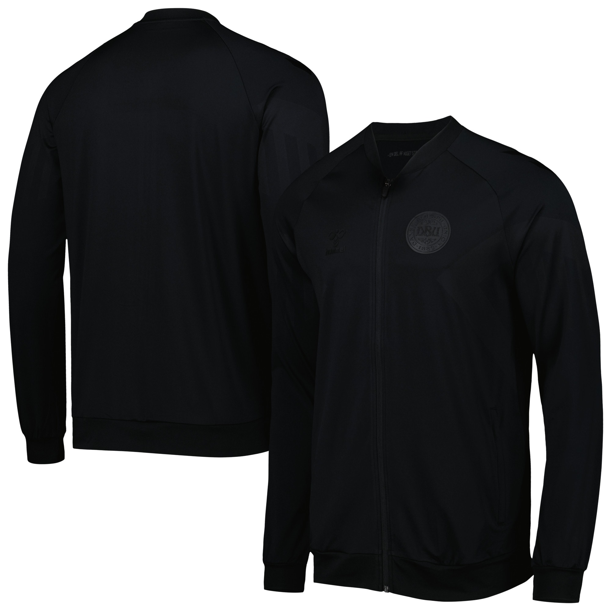 denmark national team hummel line up raglan full-zip jacket – black Collection | Australia Football Jerseys And World Cup Kits