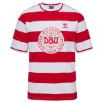 denmark national team striped t-shirt – red Collection | Australia Football Jerseys And World Cup Kits
