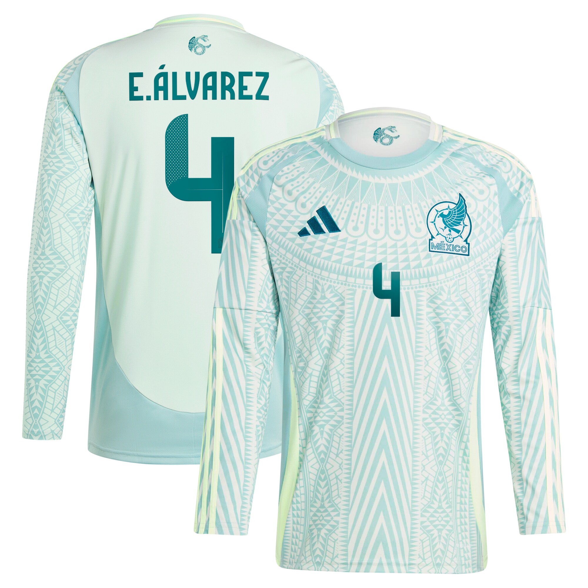 edson alvarez mexico national team adidas 2024 away replica player long sleeve jersey – green Collection | Australia Football Jerseys And World Cup Kits