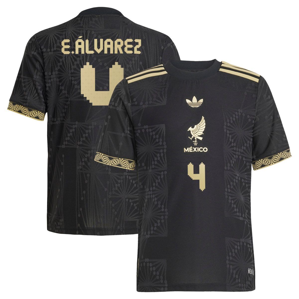 edson alvarez mexico national team adidas youth 2025 third authentic player jersey – black Collection | Australia Football Jerseys And World Cup Kits