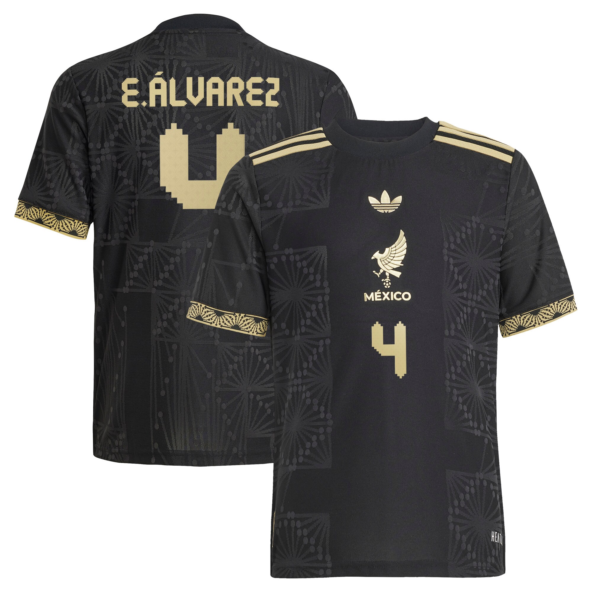 edson alvarez mexico national team adidas youth 2025 third authentic player jersey – black Collection | Australia Football Jerseys And World Cup Kits