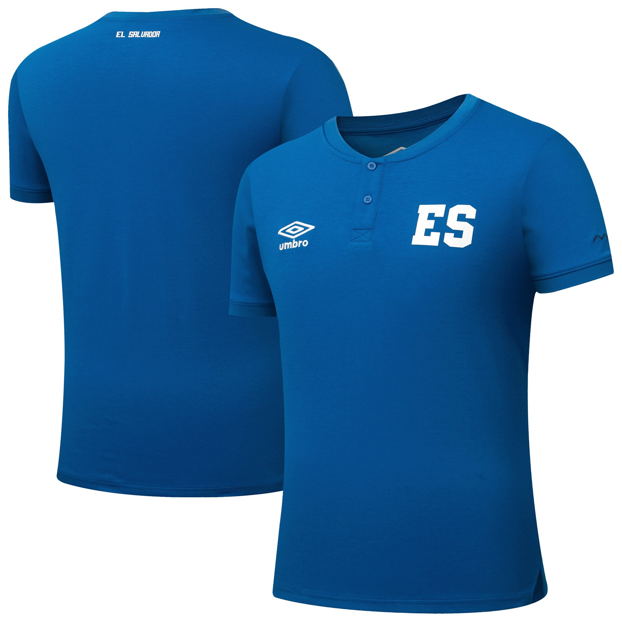 el salvador national team umbro crew neck polo – blue Collection | Australia Football Jerseys And World Cup Kits