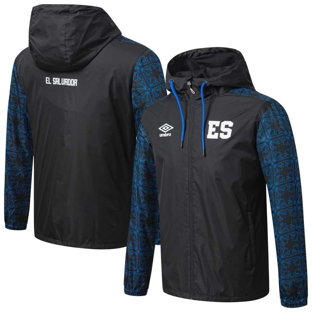 el salvador national team umbro full-zip hooded rain jacket – black Collection | Australia Football Jerseys And World Cup Kits