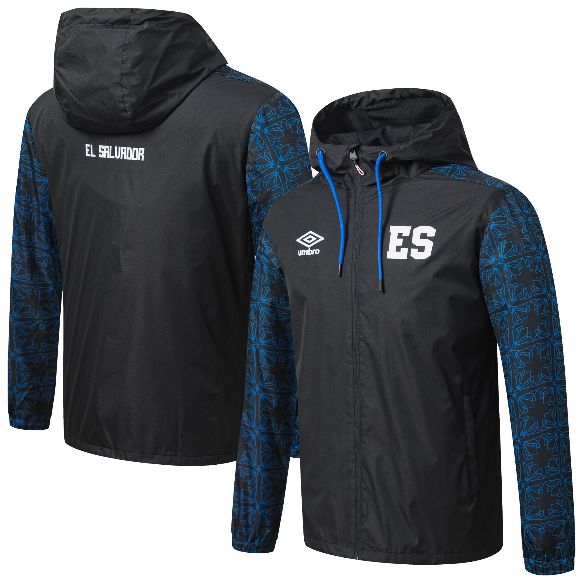 el salvador national team umbro full-zip hooded rain jacket – black Collection | Australia Football Jerseys And World Cup Kits