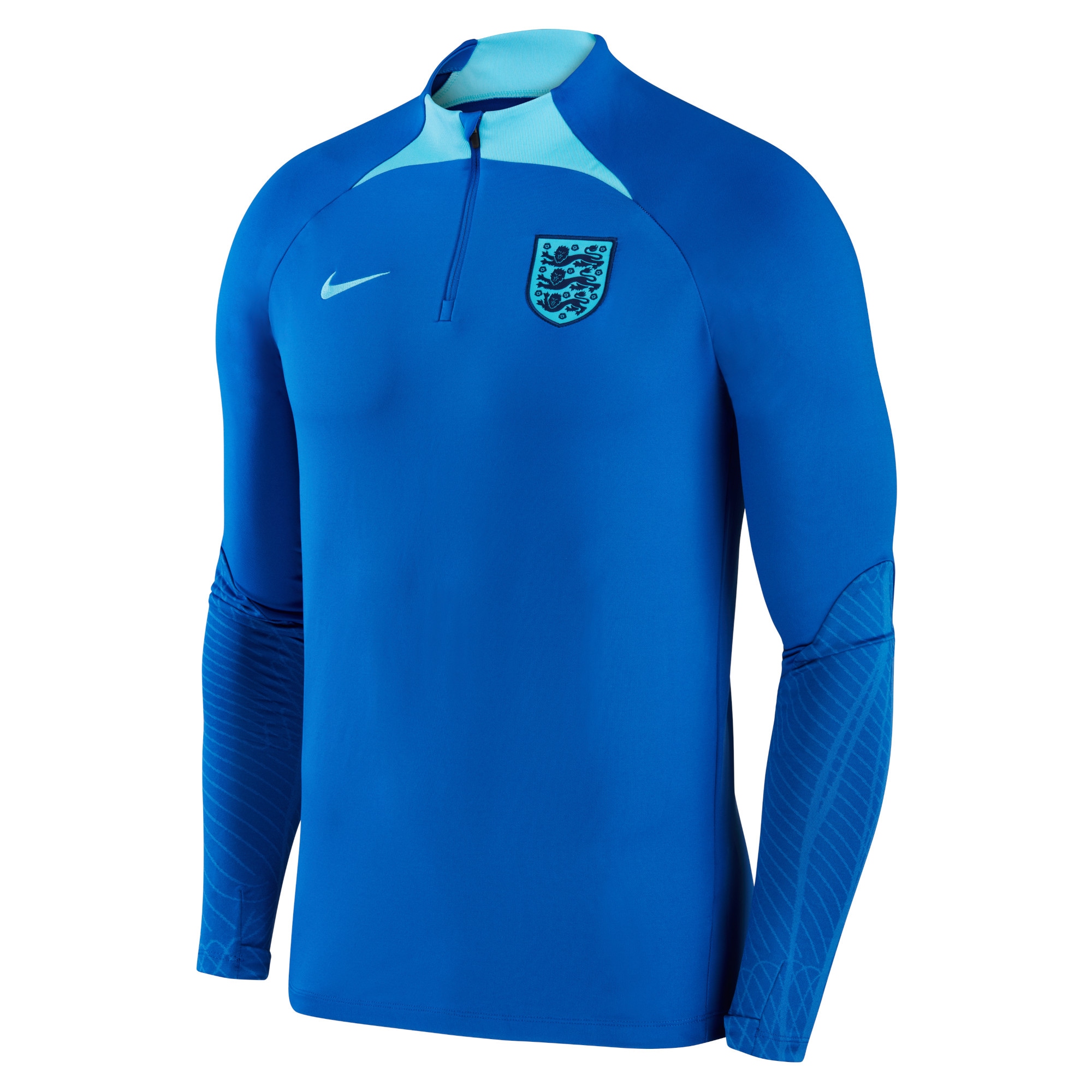 england national team nike 2022 strike drill performance raglan quarter-zip long sleeve top – blue Collection | Australia Football Jerseys And World Cup Kits