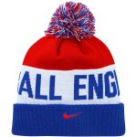 england national team nike classic stripe cuffed knit hat with pom – bluered Collection | Australia Football Jerseys And World Cup Kits